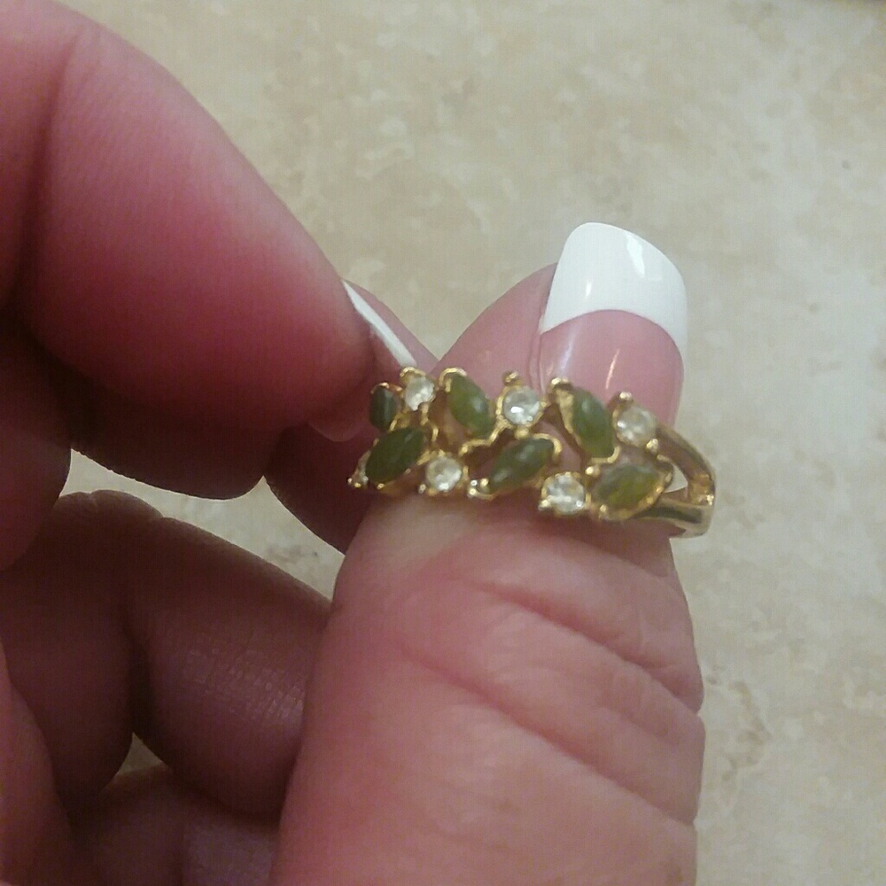 Jade and Dimond ring